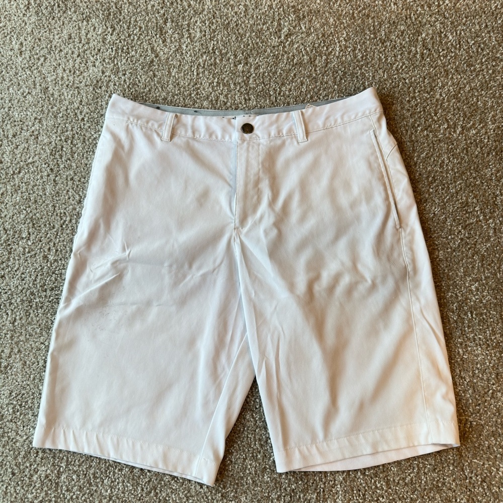 Puma Men's White Flat Front Shorts